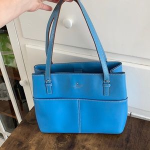 Kate Spade Blue Leather Shoulder Bag